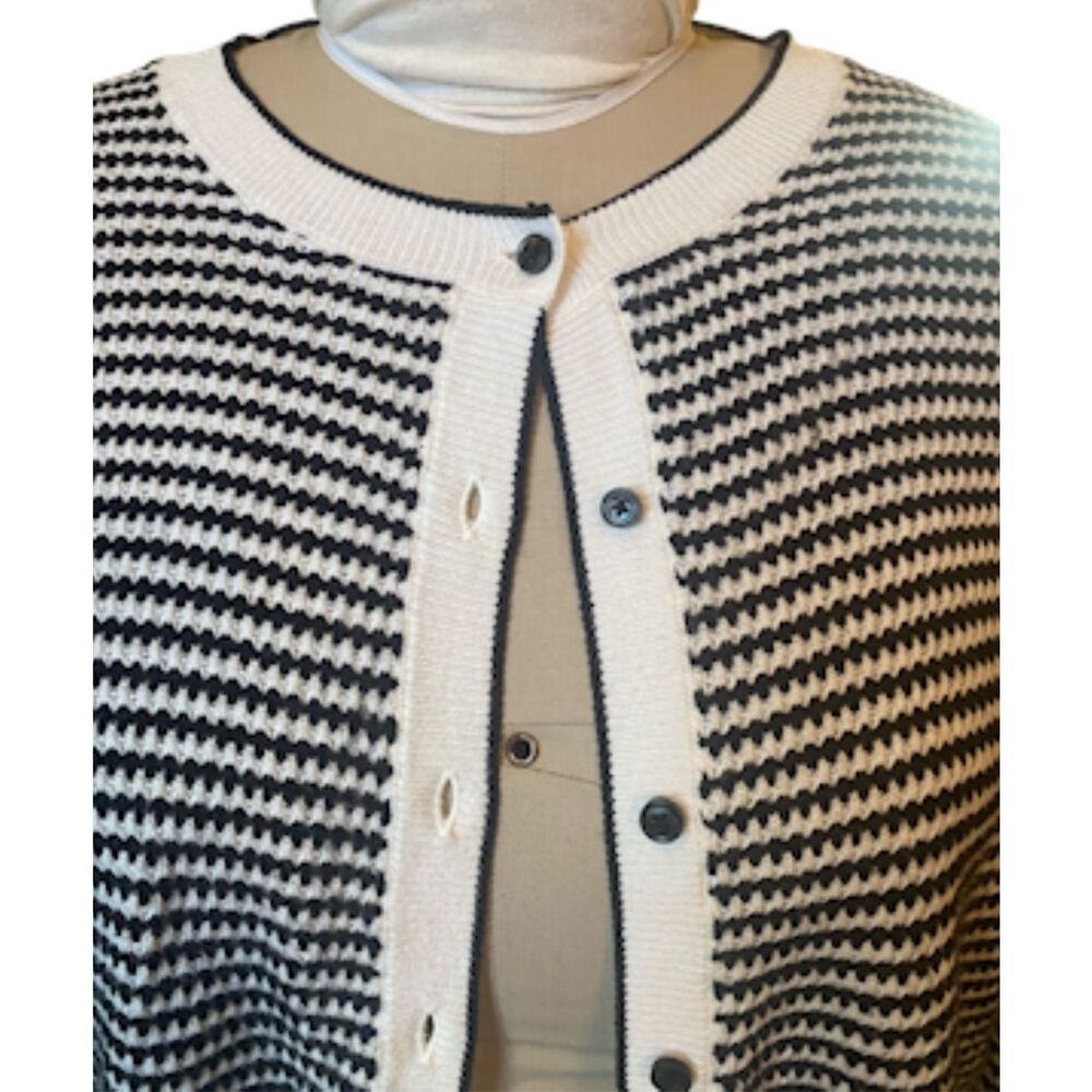 Ann Taylor “ The Ann Cardigan” Textured Knit Sz. M - Picture 8 of 13